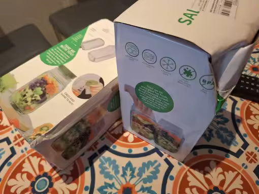 Foto del producto recibido