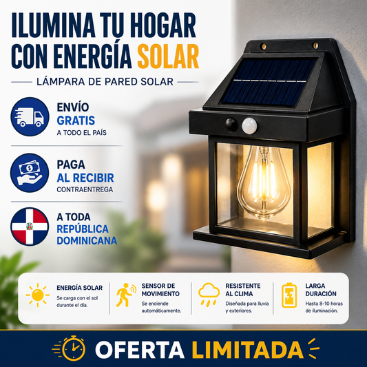 Lampara Recargable Con Luz Solar