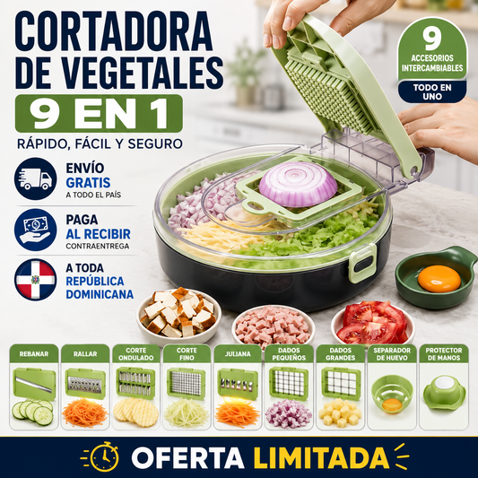 Cortadora de Vegetales 9 en 1