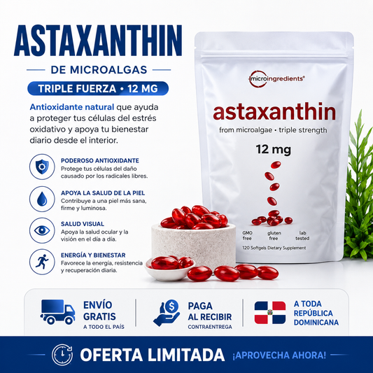 Astaxatina - El antioxidante más potente para una piel joven