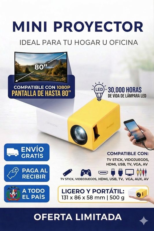 Mini Proyector Portatil