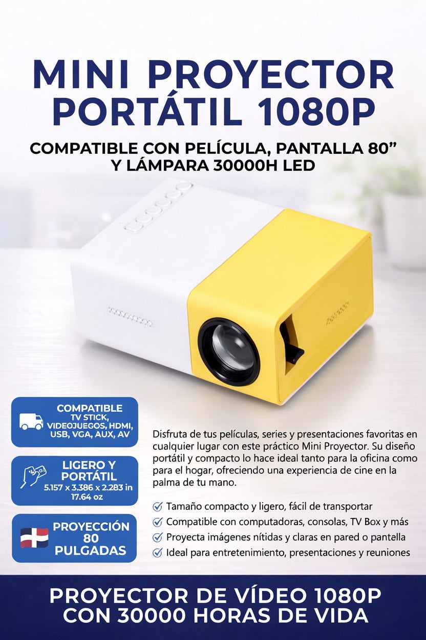Mini Proyector Portatil